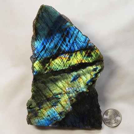 1 side Polished Slab of Labradorite from Madagascar