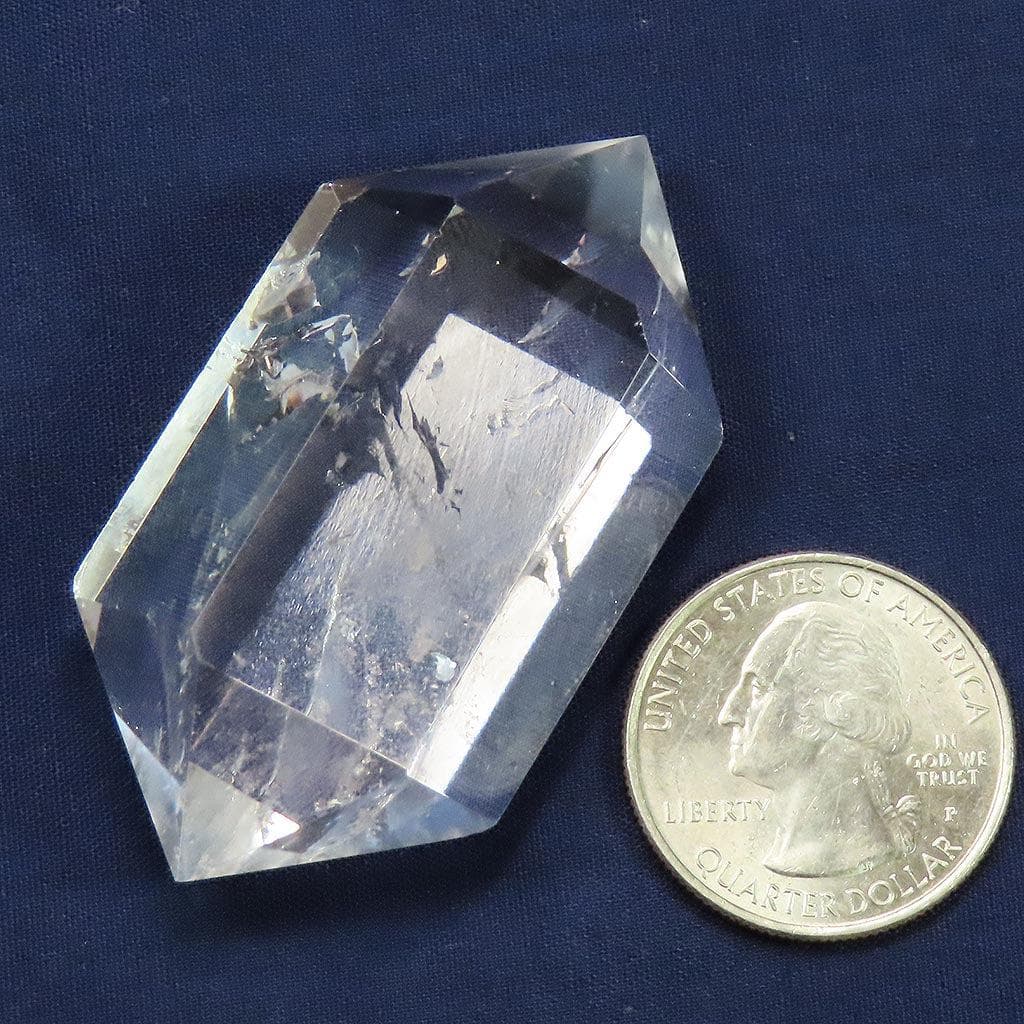Polished Quartz Crystal Double Terminated Generator Point from Brazil