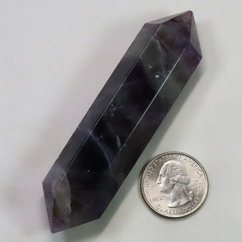 Polished Fluorite Double Terminated Generator Point from Central Africa
