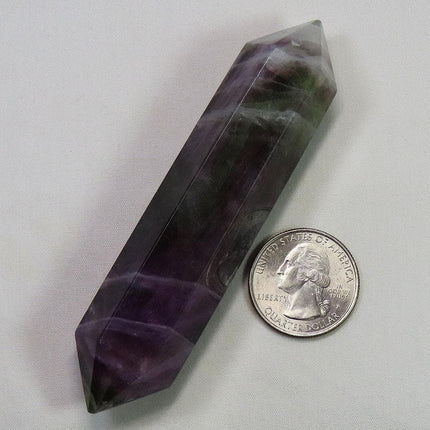 Polished Fluorite Double Terminated Generator Point from Central Africa