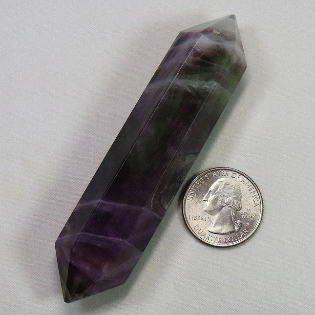 Polished Fluorite Double Terminated Generator Point from Central Africa