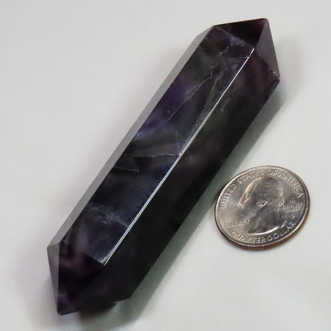 Polished Fluorite Double Terminated Generator Point from Central Africa