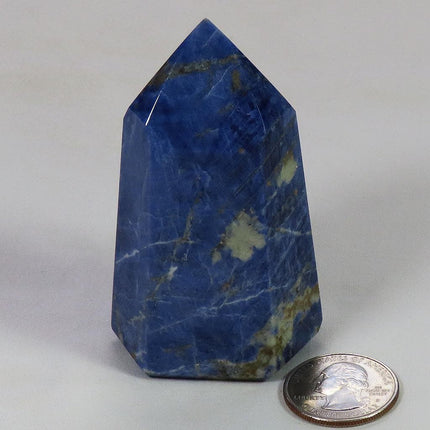 Polished Sodalite Point from Brazil