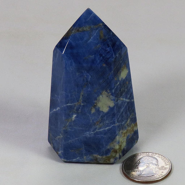Polished Sodalite Point from Brazil