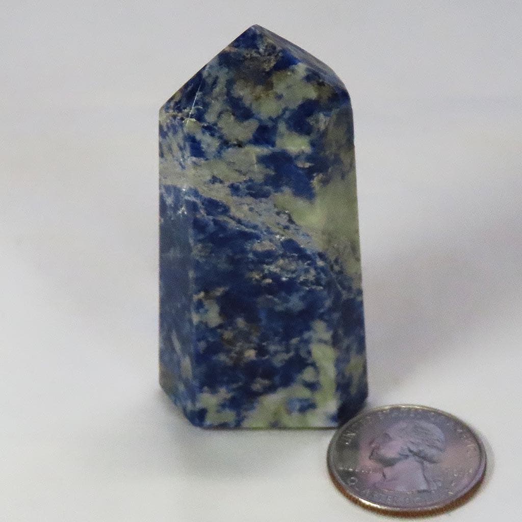 Polished Sodalite Tabby Point from Brazil