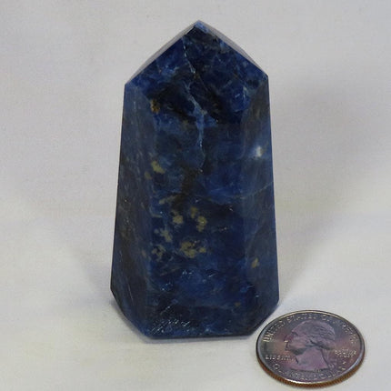 Polished Sodalite Tabby Point from Brazil