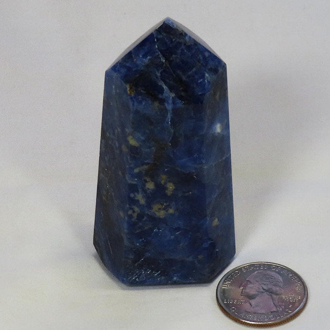 Polished Sodalite Tabby Point from Brazil