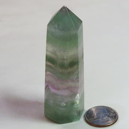 Polished Fluorite Generator Point from Central Africa
