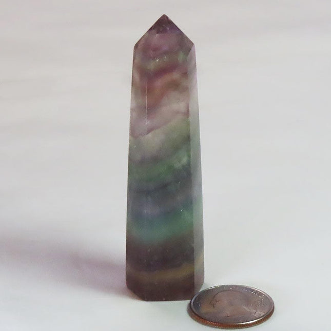 Polished Fluorite Generator Point from Central Africa