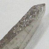 Smoky Lemurian Seed Quartz Crystal Etched Point from Brazil