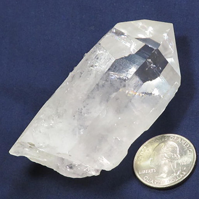 Arkansas Quartz Crystal Point with Rainbow