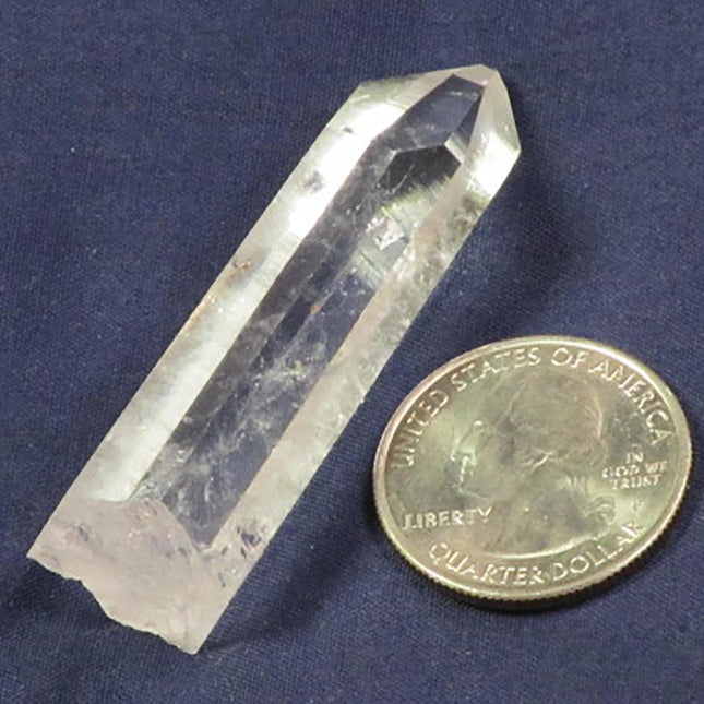 Singing Lemurian Quartz Crystal Point from Colombia