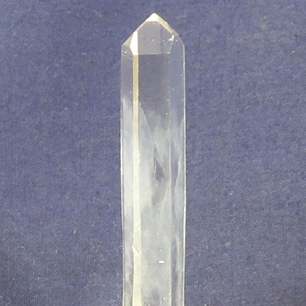 Singing Lemurian Quartz Crystal Point with Blue Mist from Colombia