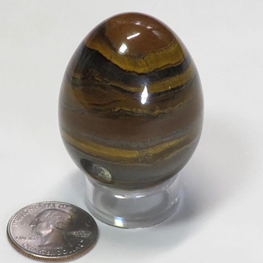 Polished Tiger Iron Egg from Central Africa