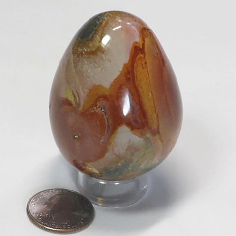 Polished Polychrome Jasper Egg from Madagascar