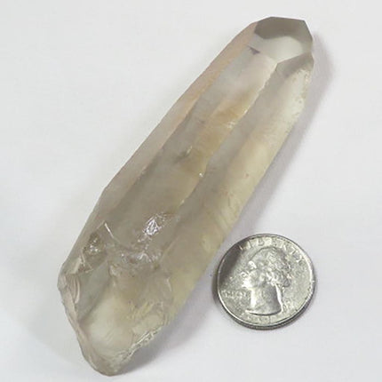 Lemurian Seed Smoky Quartz Crystal Point from Brazil
