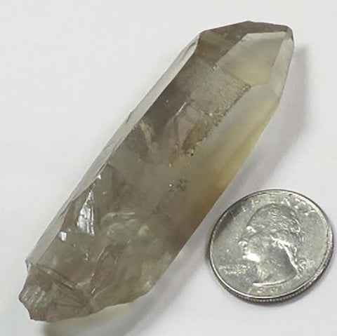 Lemurian Smoky Quartz Crystal Point with Time-Link Activations