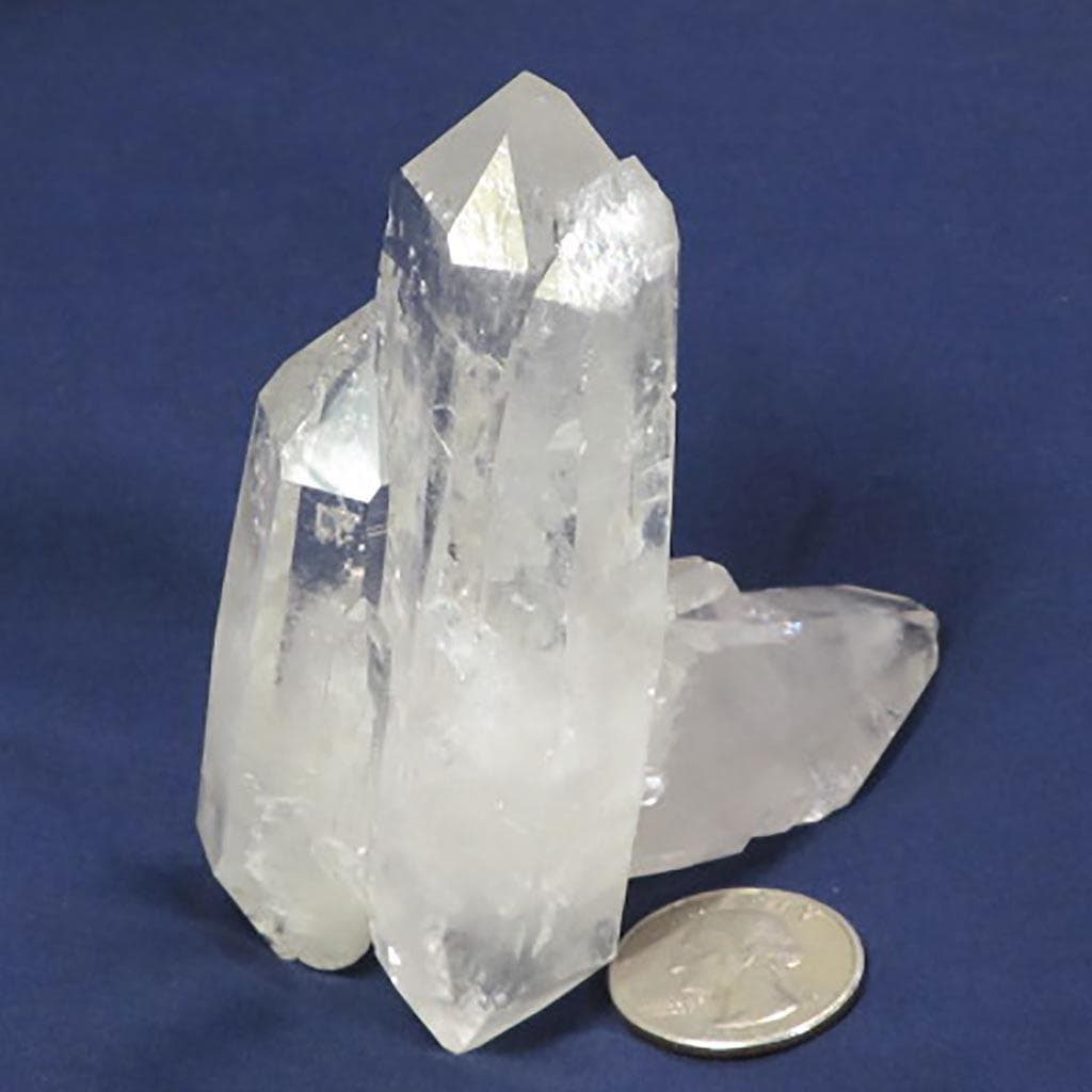Arkansas Quartz Crystal Cluster with Double Terminated Points
