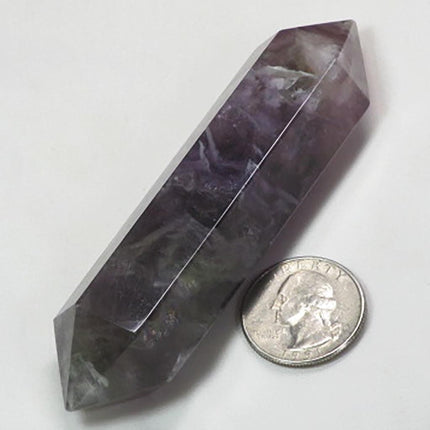 Polished Fluorite Double Terminated Generator Point from Central Africa