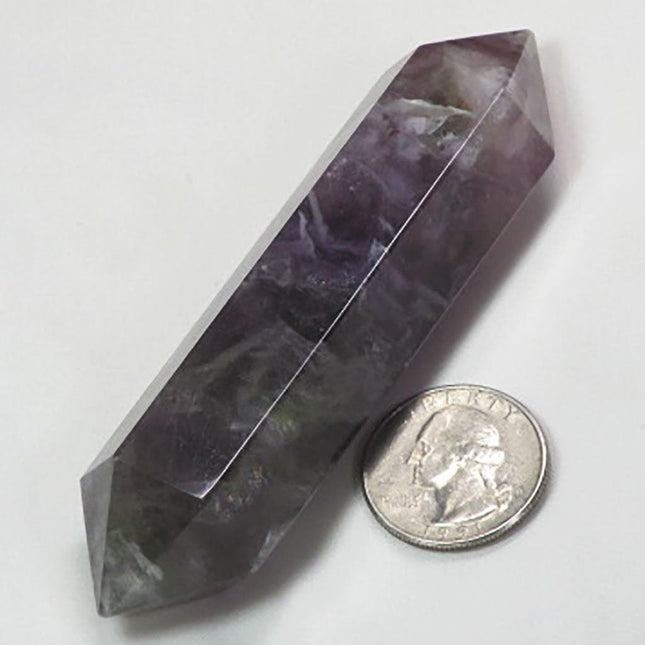 Polished Fluorite Double Terminated Generator Point from Central Africa