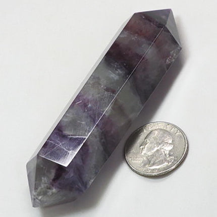 Polished Fluorite Double Terminated Generator Point from Central Africa