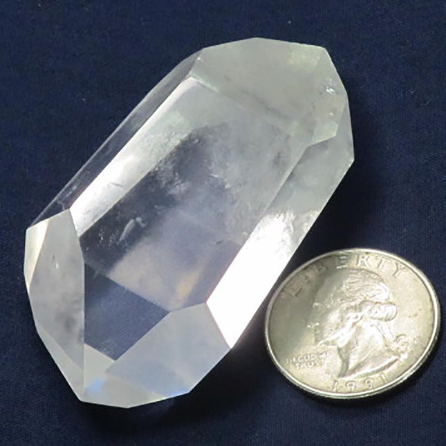 Polished Quartz Crystal Double Terminated Point from Brazil