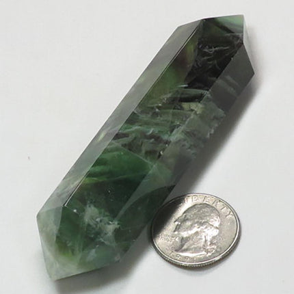 Polished Fluorite Double Terminated Generator Point from Central Africa