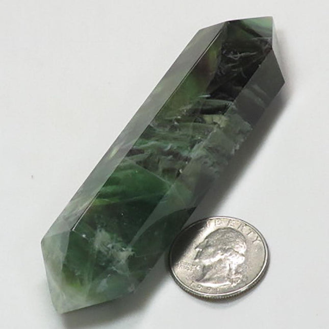 Polished Fluorite Double Terminated Generator Point from Central Africa
