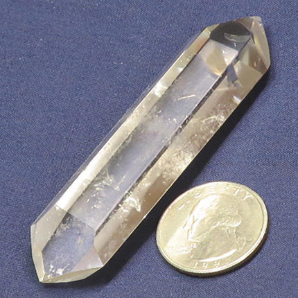 Polished Quartz Crystal Double Terminated Point from Brazil