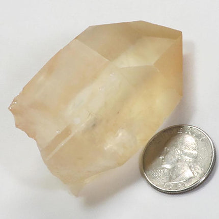 Tangerine Quartz Crystal Point from Brazil