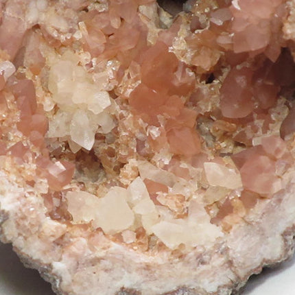 Pink Amethyst Geode with Calcite from Patagonia, Argentina