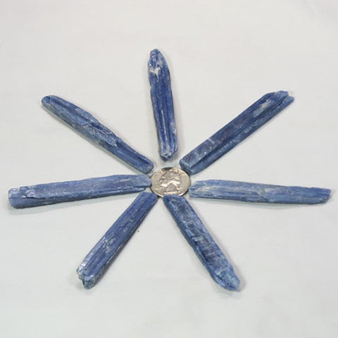 7 Blue Kyanite Blades from Brazil