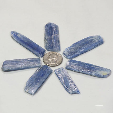 7 Blue Kyanite Blades from Brazil