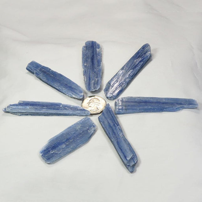 7 Blue Kyanite Blades from Brazil