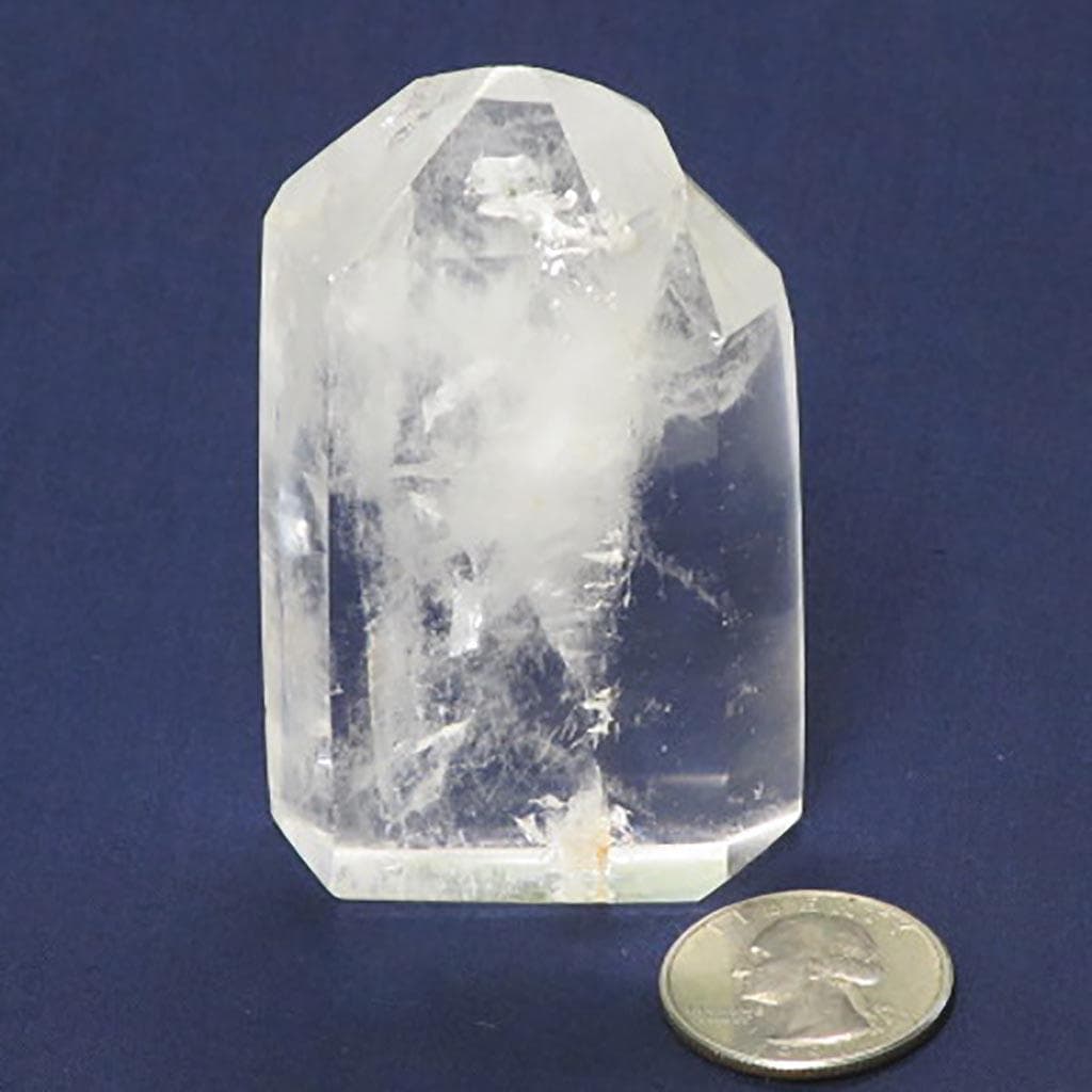 Polished Quartz Crystal Tabby Point from Madagascar