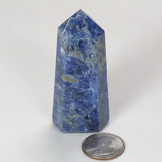 Polished Sodalite Point from Brazil