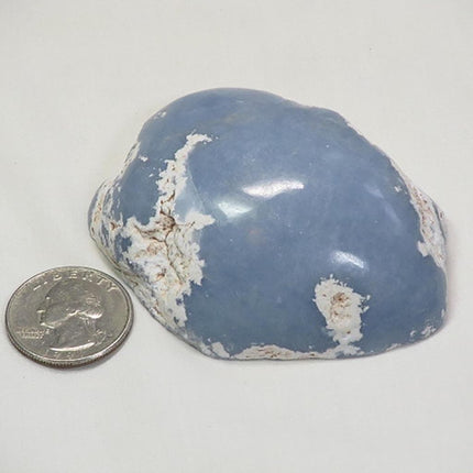 Top Polished Blue Angelite Window from Peru