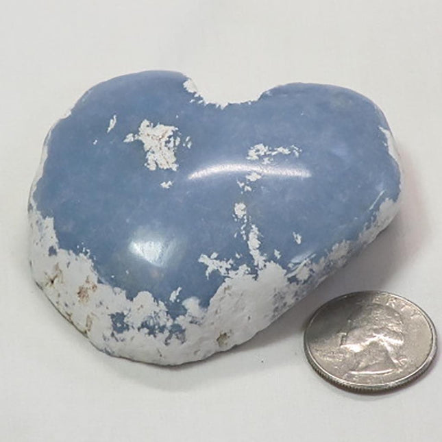 Top Polished Blue Angelite Window from Peru