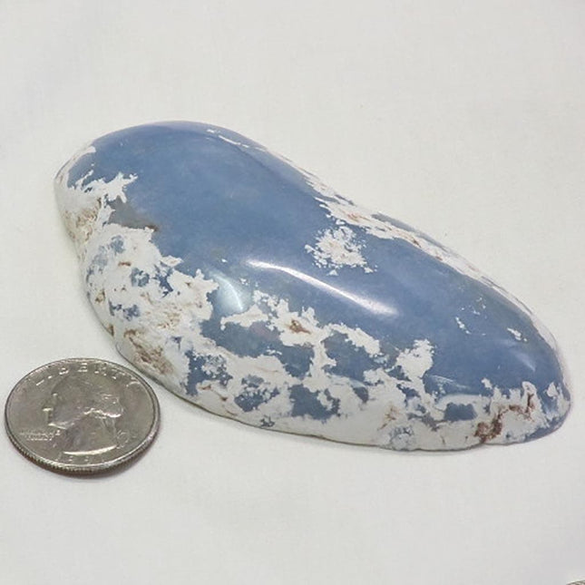 Top Polished Blue Angelite Window from Peru