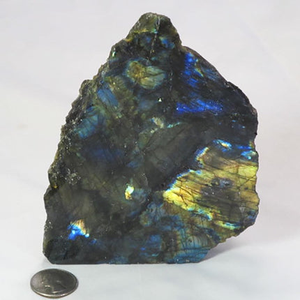 1 side Polished Slab of Labradorite from Madagascar