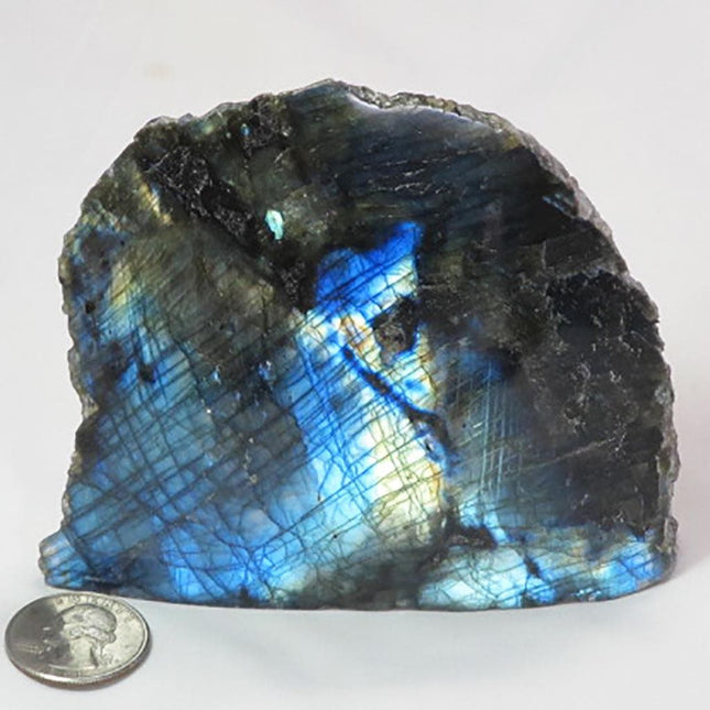 1 side Polished Slab of Labradorite from Madagascar
