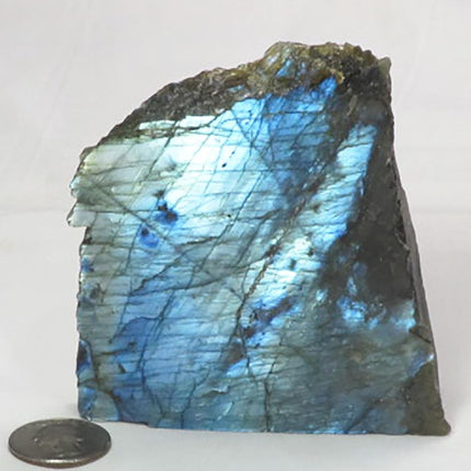 1 side Polished Slab of Labradorite from Madagascar