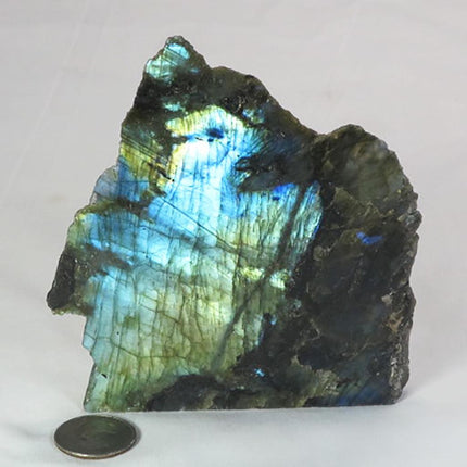 1 side Polished Slab of Labradorite from Madagascar