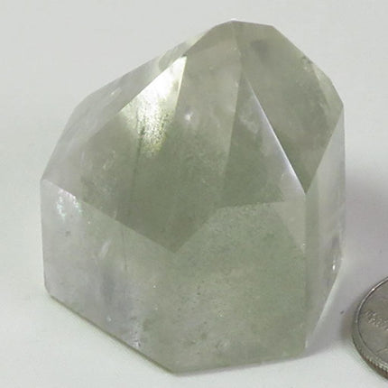 Polished Smoky Quartz Crystal Phantom Point from Brazil