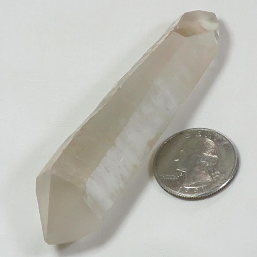 Smoky Lemurian Quartz Crystal Double Terminated Point from Brazil