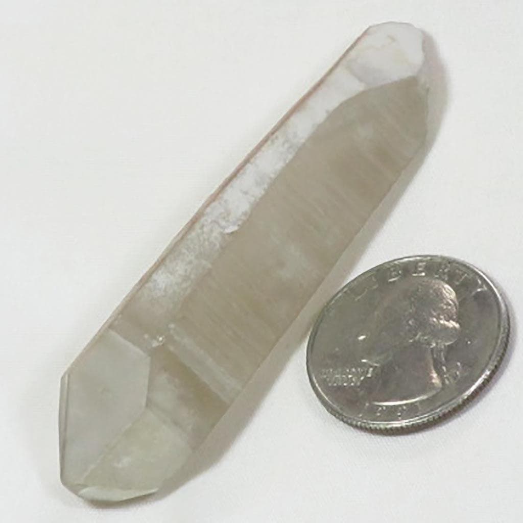 Smoky Lemurian Quartz Crystal Double Terminated Point from Brazil
