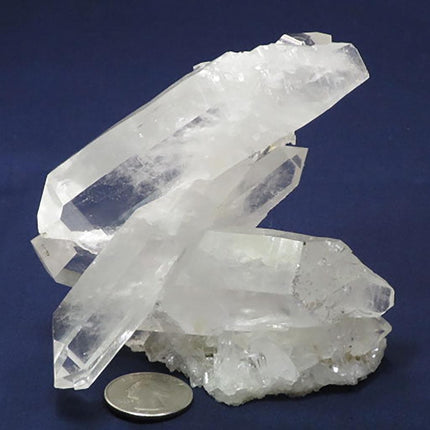 Arkansas Quartz Crystal Cluster with DT/ET's & Self-Healed