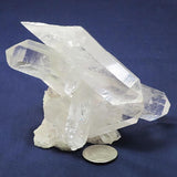 Arkansas Quartz Crystal Cluster with DT/ET's & Self-Healed