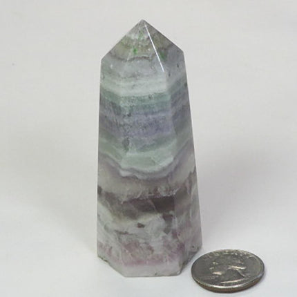 Polished Fluorite Generator Point from Central Africa