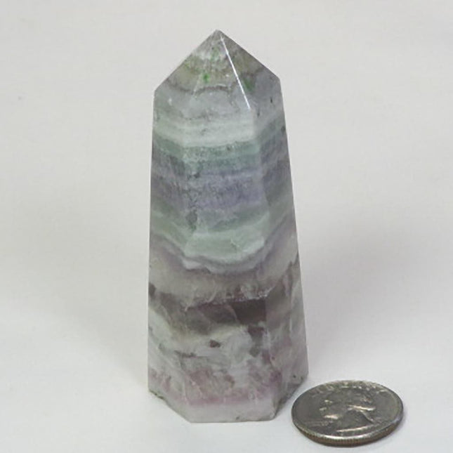 Polished Fluorite Generator Point from Central Africa
